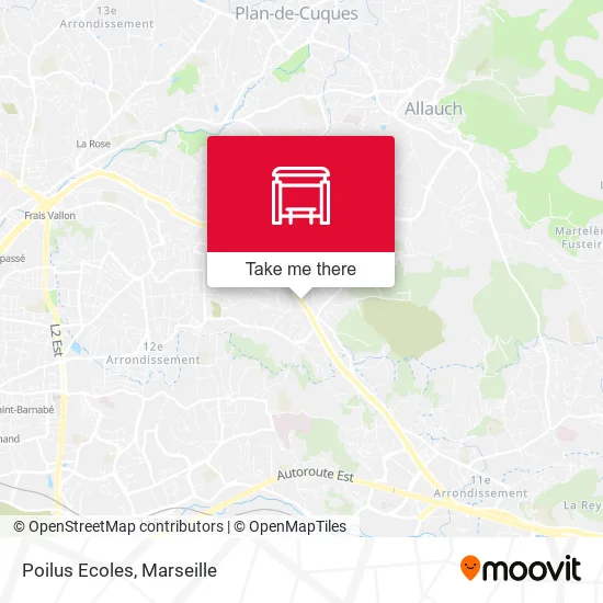 Poilus Ecoles map