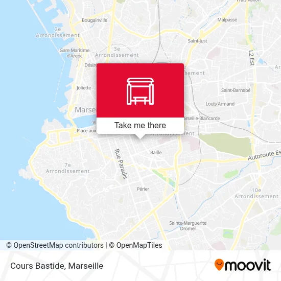 Cours Bastide map