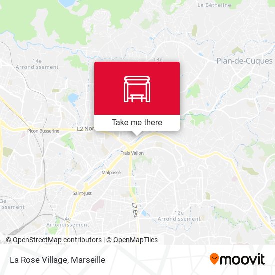 La Rose Village map