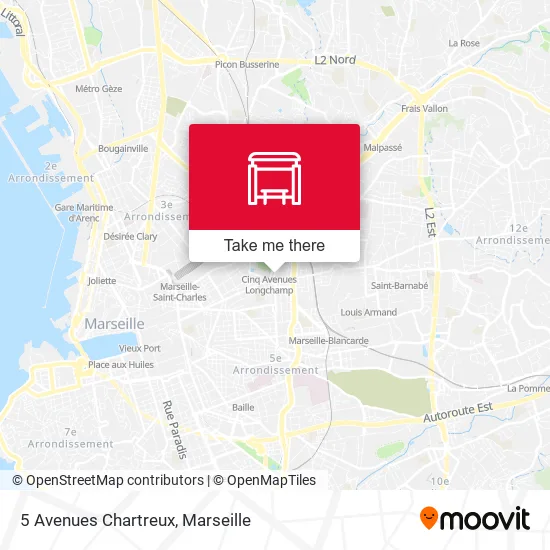 5 Avenues Chartreux map