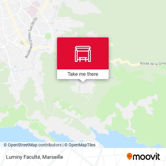 Luminy Faculté map