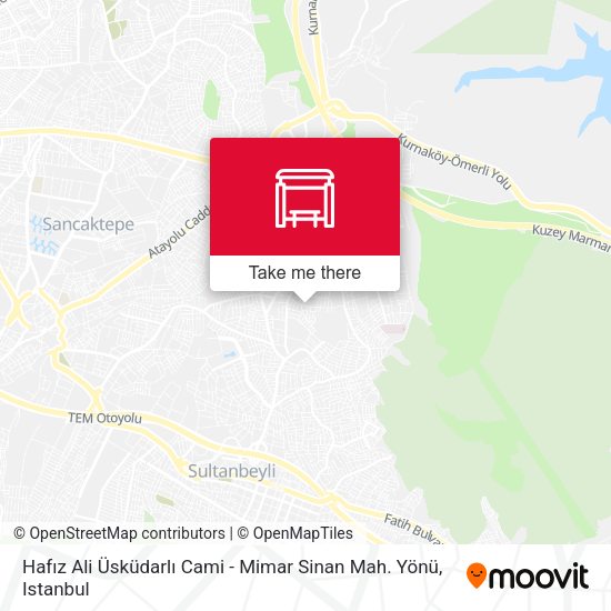 Hafız Ali Üsküdarlı Cami - Mimar Sinan Mah. Yönü map