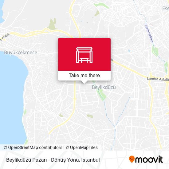 Beylikdüzü Pazarı - Dönüş Yönü map