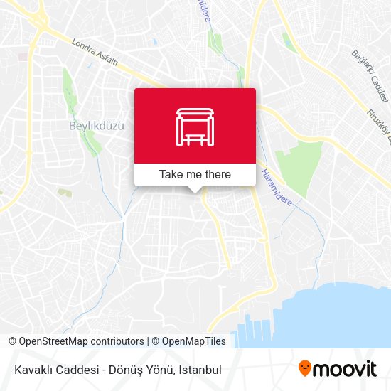 Kavaklı Caddesi - Dönüş Yönü map