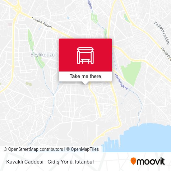 Kavaklı Caddesi - Gidiş Yönü map