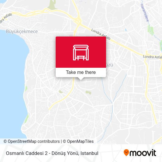 Osmanlı Caddesi 2 - Dönüş Yönü map