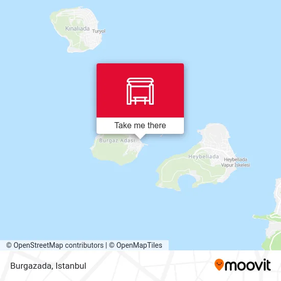 Burgazada map
