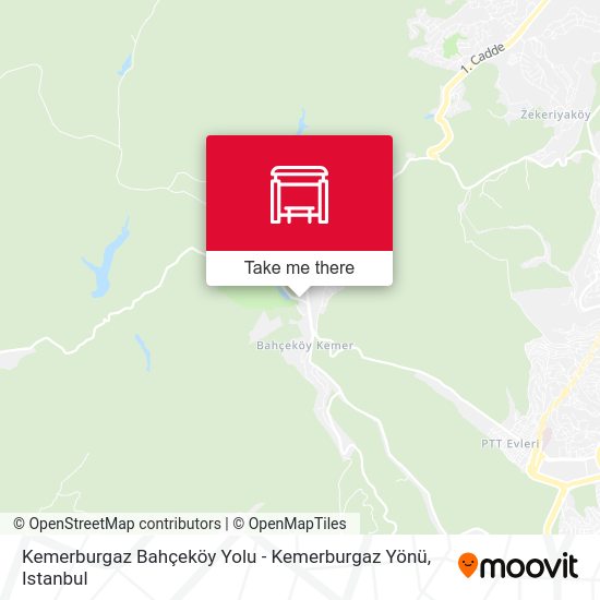Kemerburgaz Bahçeköy Yolu - Kemerburgaz Yönü map