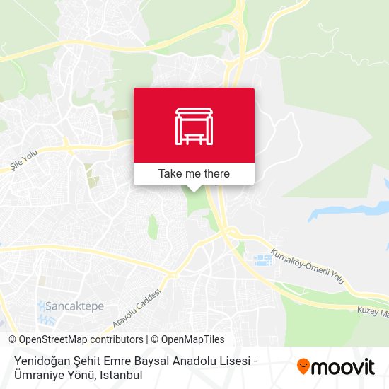 Yenidoğan Şehit Emre Baysal Anadolu Lisesi - Ümraniye Yönü map