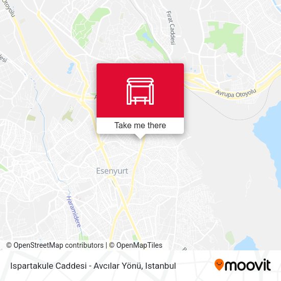 Ispartakule Caddesi - Avcılar Yönü map