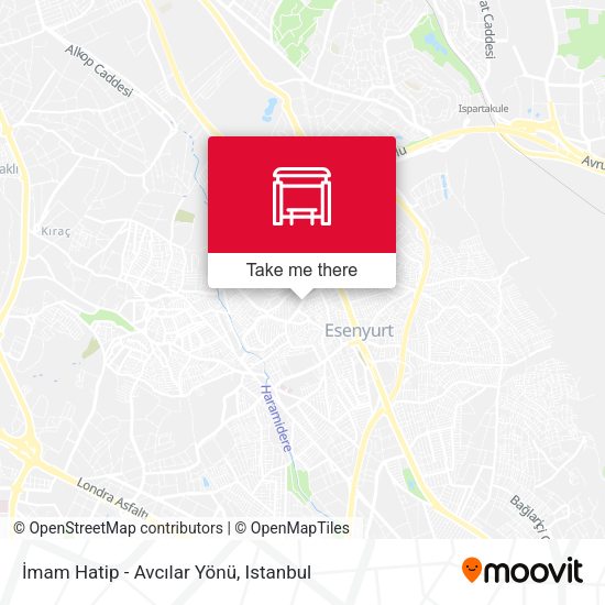İmam Hatip - Avcılar Yönü map