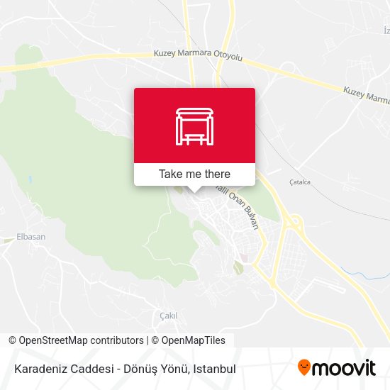 Karadeniz Caddesi - Dönüş Yönü map