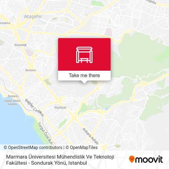 Marmara Üniversitesi Mühendislik Ve Teknoloji Fakültesi - Sondurak Yönü map