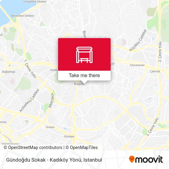 Gündoğdu Sokak - Kadıköy Yönü map
