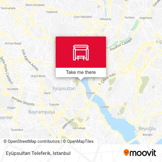 Eyüpsultan Teleferik map
