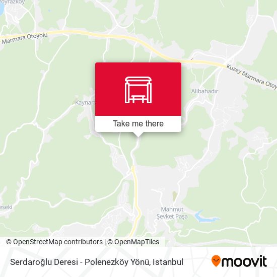 Serdaroğlu Deresi - Polenezköy Yönü map