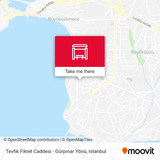 Tevfik Fikret Caddesi - Gürpınar Yönü map