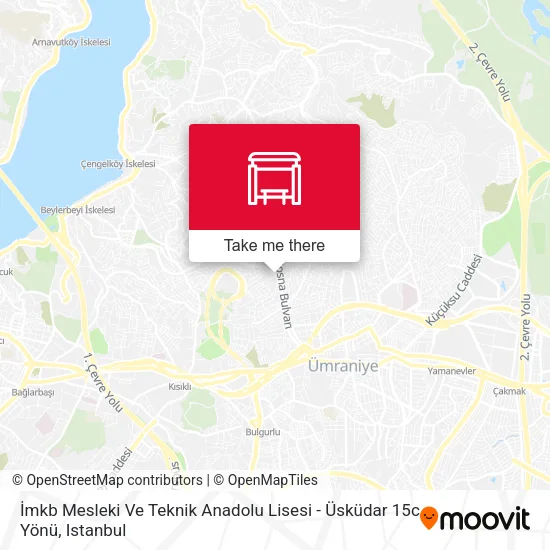 İmkb Mesleki Ve Teknik Anadolu Lisesi - Üsküdar 15c Yönü map