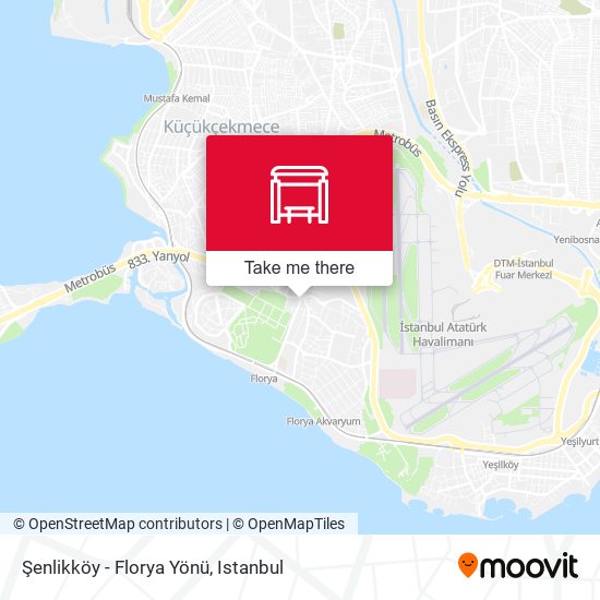 Şenlikköy - Florya Yönü map