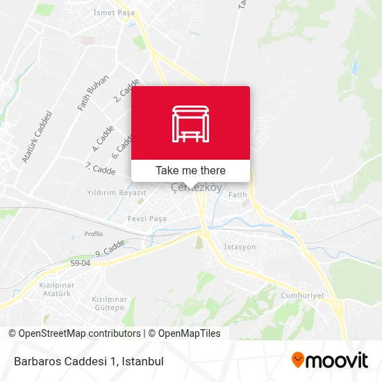 Barbaros Caddesi 1 map