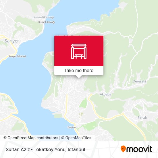 Sultan Aziz - Tokatköy Yönü map