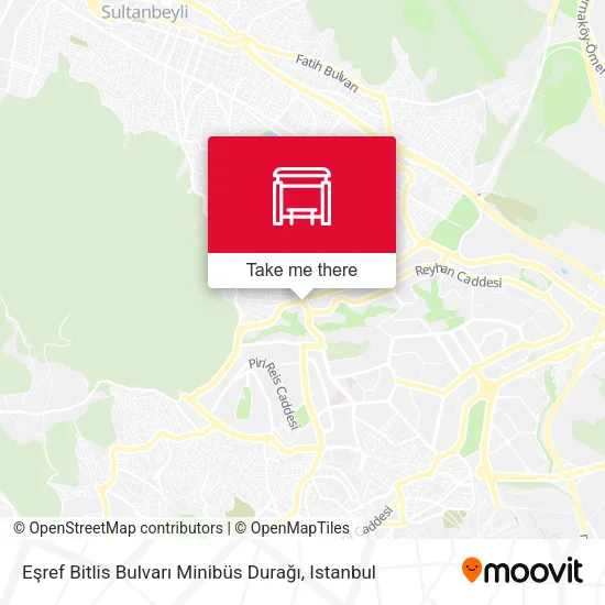 Eşref Bitlis Bulvarı Minibüs Durağı map