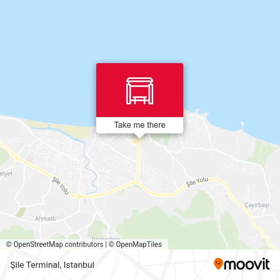 Şile Terminal map