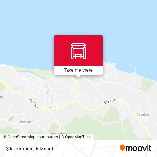 Şile Terminal map