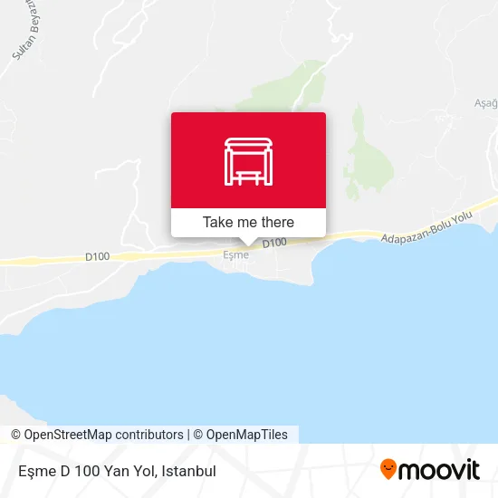 Eşme D 100 Yan Yol map