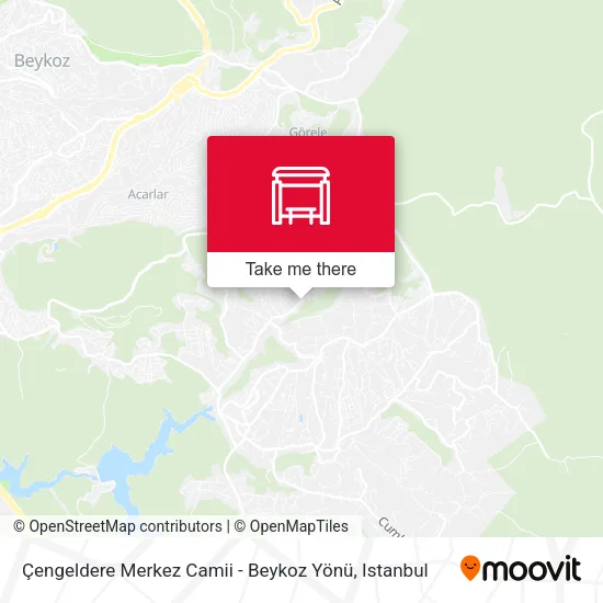 Çengeldere Merkez Camii - Beykoz Yönü map