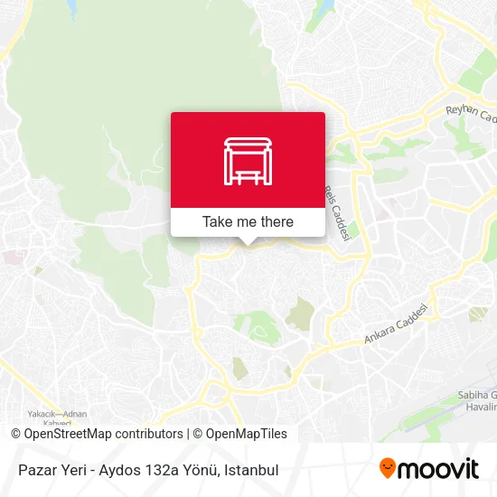 Pazar Yeri - Aydos 132a Yönü map