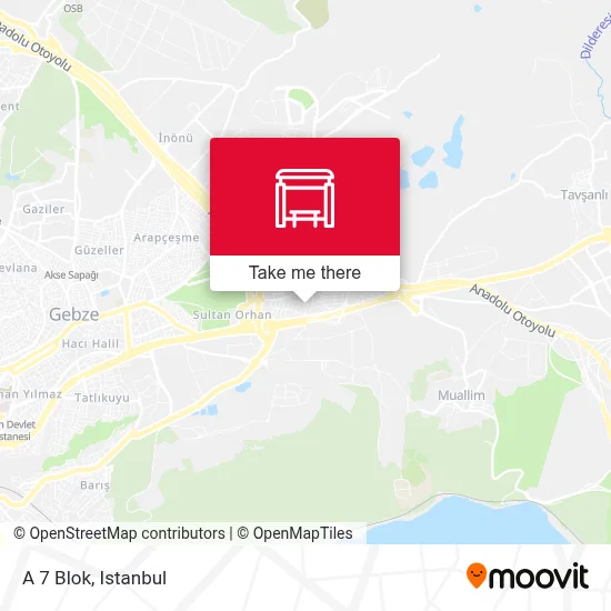 A 7 Blok map