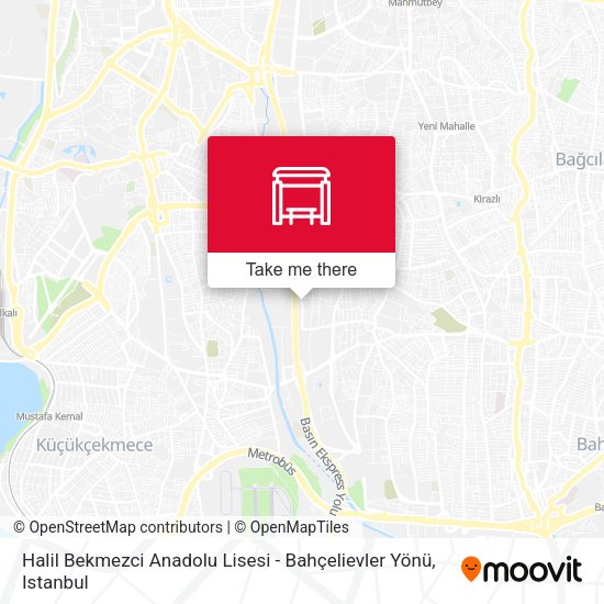 Halil Bekmezci Anadolu Lisesi - Bahçelievler Yönü map