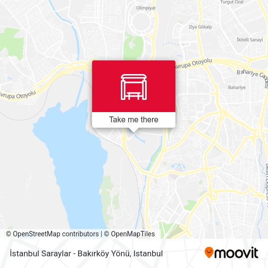 İstanbul Saraylar - Bakırköy Yönü map