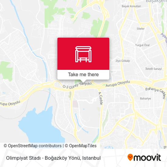 Olimpiyat Stadı - Boğazköy Yönü map
