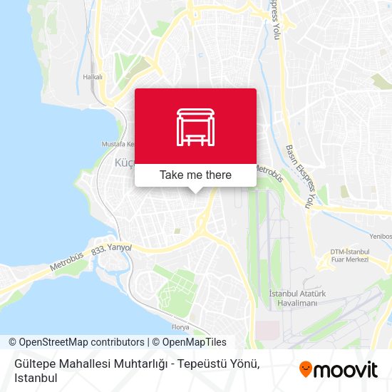 Gültepe Mahallesi Muhtarlığı - Tepeüstü Yönü map