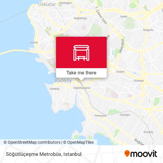 Söğütlüçeşme Metrobüs map