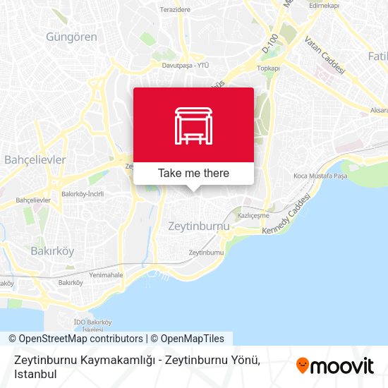 Zeytinburnu Kaymakamlığı - Zeytinburnu Yönü map