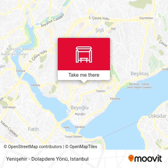 Yenişehir - Dolapdere Yönü map
