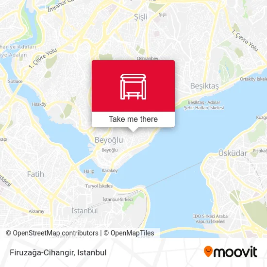 Firuzağa-Cihangir map