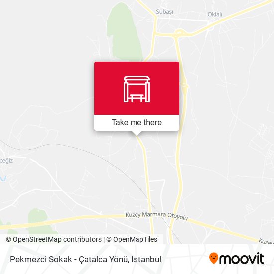 Pekmezci Sokak - Çatalca Yönü map