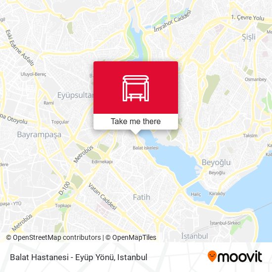 Balat Hastanesi - Eyüp Yönü map