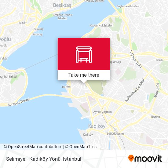 Selimiye - Kadiköy Yönü map
