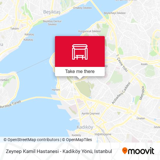 Zeynep Kamil Hastanesi - Kadiköy Yönü map