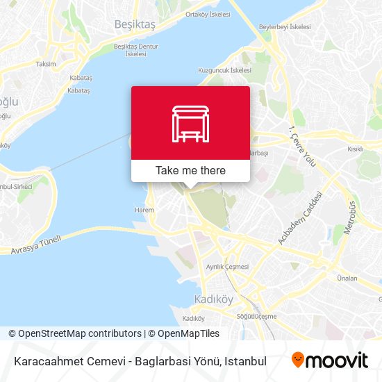 Karacaahmet Cemevi - Baglarbasi Yönü map