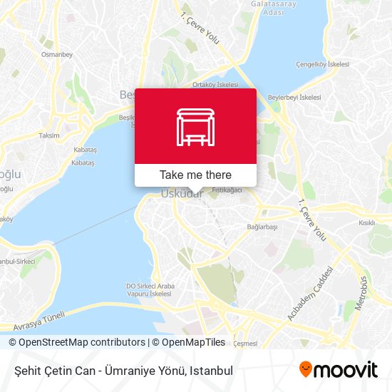 Şehit Çetin Can - Ümraniye Yönü map