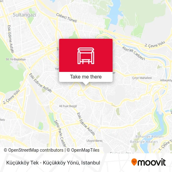 Küçükköy Tek - Küçükköy Yönü map