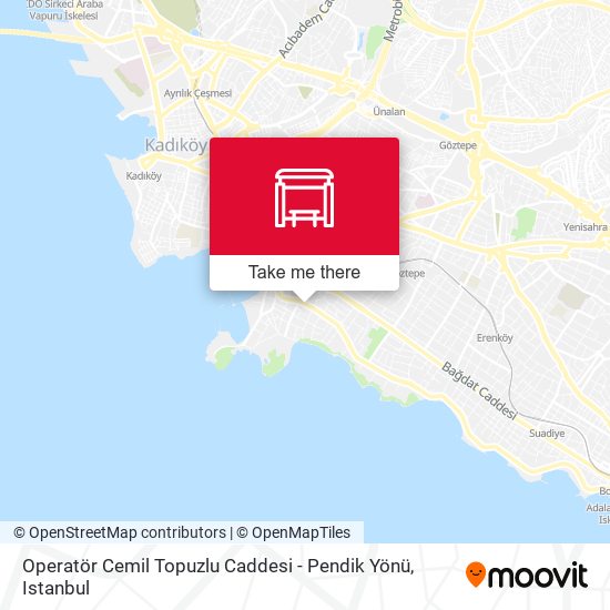 Operatör Cemil Topuzlu Caddesi - Pendik Yönü map