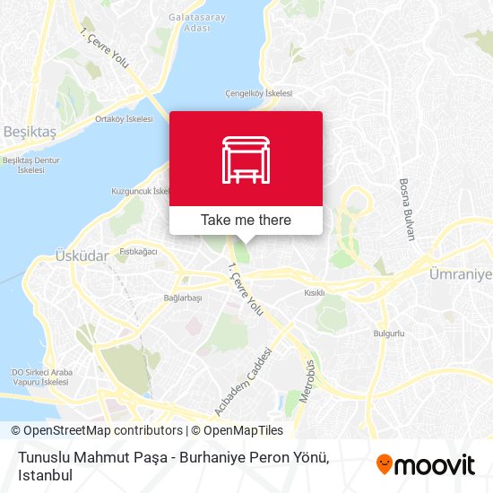 Tunuslu Mahmut Paşa - Burhaniye Peron Yönü map