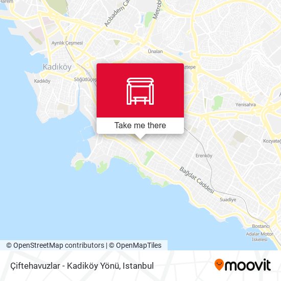Çiftehavuzlar - Kadiköy Yönü map